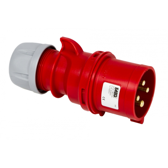 Immagine di Spina volante 3P+T 16A 380V IP44- Rosso