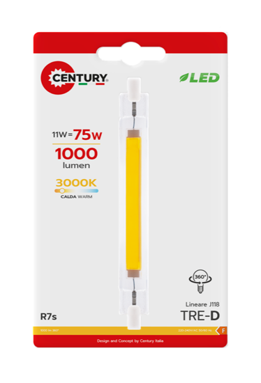 Immagine di LAMPADA LED TRE-D COB 8W R7S 3000K 1000LM