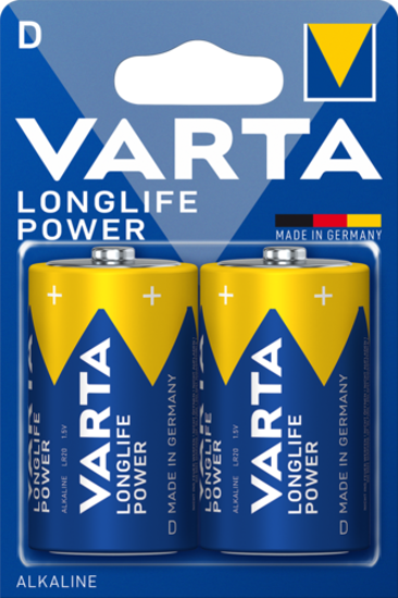 Immagine di BATTERIA D (TORCIA) LONGLIFE POWER BLISTER 2PZ