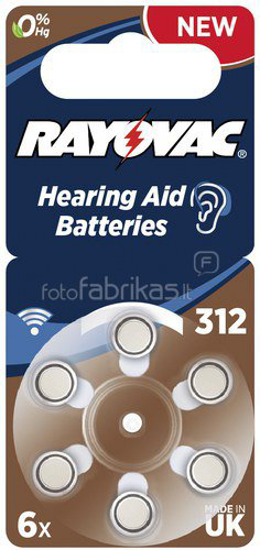 Immagine di BATTERIA ACUSTICA DA312 (ZINCO / ARIA)  BL.6