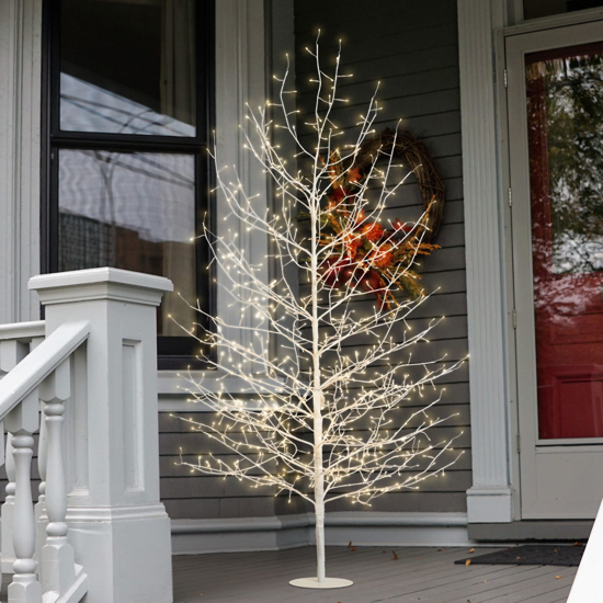 Immagine di ALBERO RAMO TIGLIO BIANCO 784 MICROLED BIANCO CALDO H170
