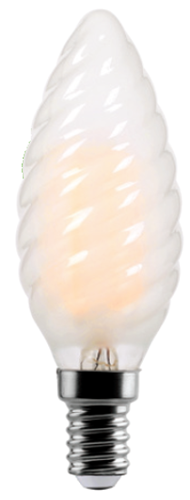 Immagine di LED FILO TORTIGLIONE 4W E14 4000K SMERIGLIATA 470LUMEN
