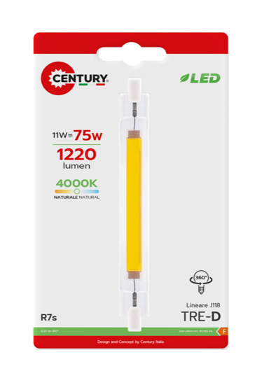 Immagine di LAMPADA LED TRE-D COB 11W R7S 3000K 1500LM