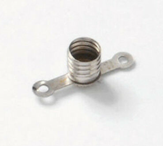 Immagine di PORTAVIROLE E10 METALLO C/ALETTE