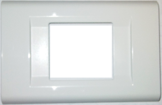 Immagine di PLACCA CLICK 1 UNEL CENTRALE BIANCA