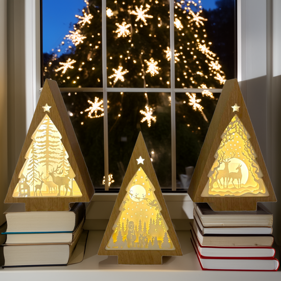 Immagine di PAPERCUT ALBERI DI NATALE LUMINOSE H25 BIANCO CALDO