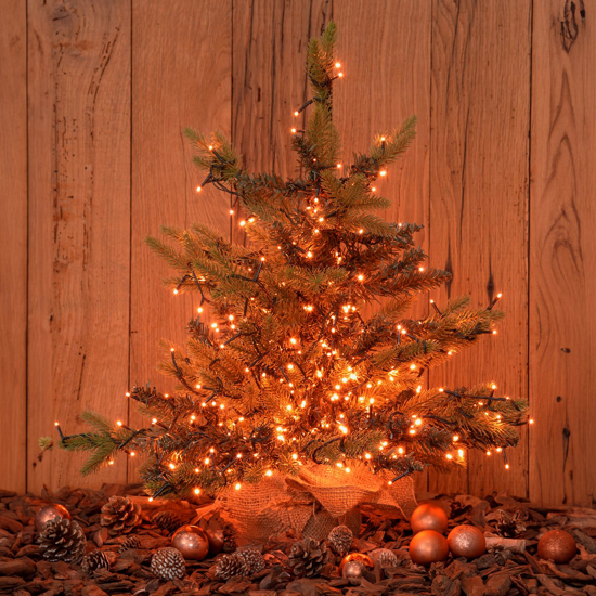 Immagine di CATENA 360LED ARANCIONE 8 GIOCHI LUCE 25,7MT