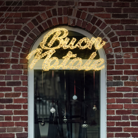 Immagine di BUON NATALE 3D 3200MICROLED CALDO/FREDDO FLASHLED 102XH57CM