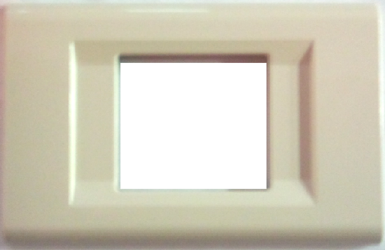 Immagine di PLACCA CLICK 1 UNEL CENTRALE AVORIO